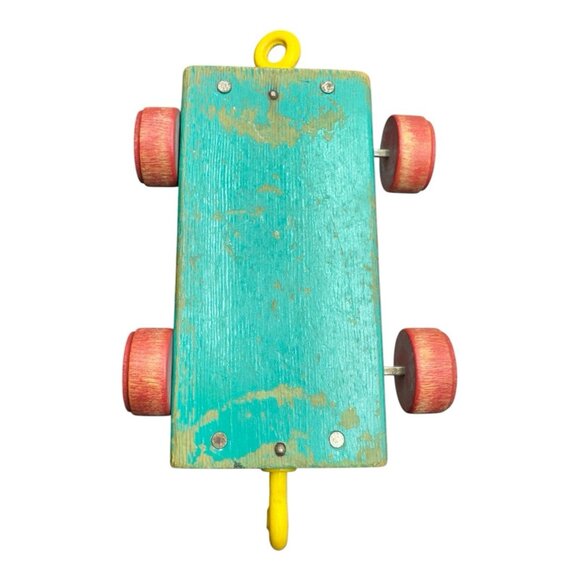 Vintage Fisher-Price Huffy Puffy Circus Train Cattle Car 1958 Wood Toy - Picture 7 of 8